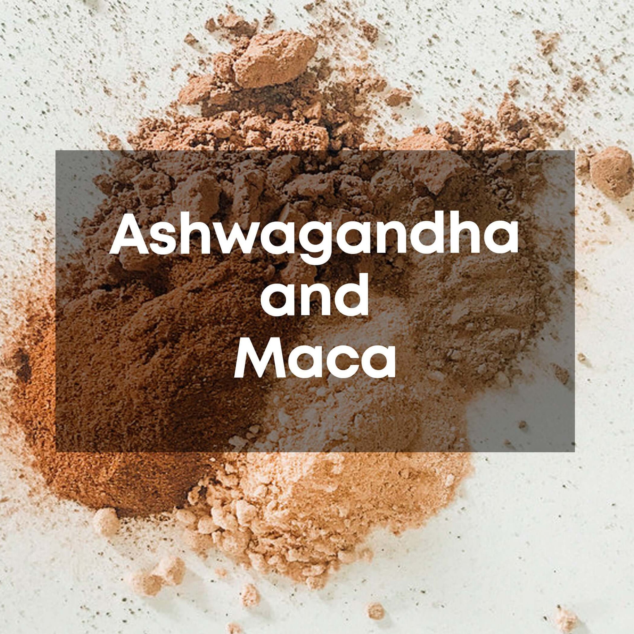 ashwagandha and maca root powders