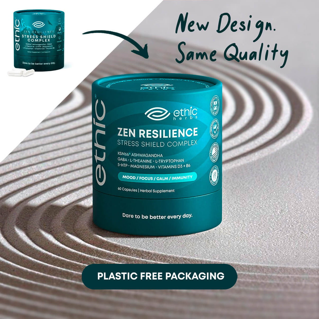 Zen Resilience Theanine and Gaba Calm Supplement