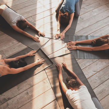 Yoga group of people